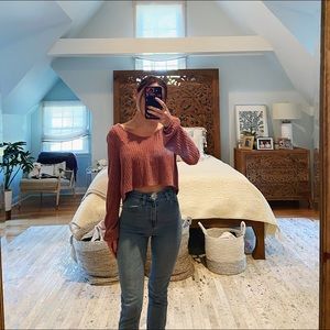 Urban Outfitters | Jessie Tie-Back Cropped Sweater